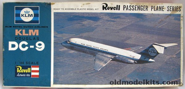 Revell 1/120 Douglas DC-9 - KLM Dutch Royal Airlines- Japan Issue, H718-350 plastic model kit
